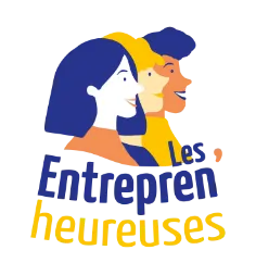 logo image de femmes entrepreneures heureuses