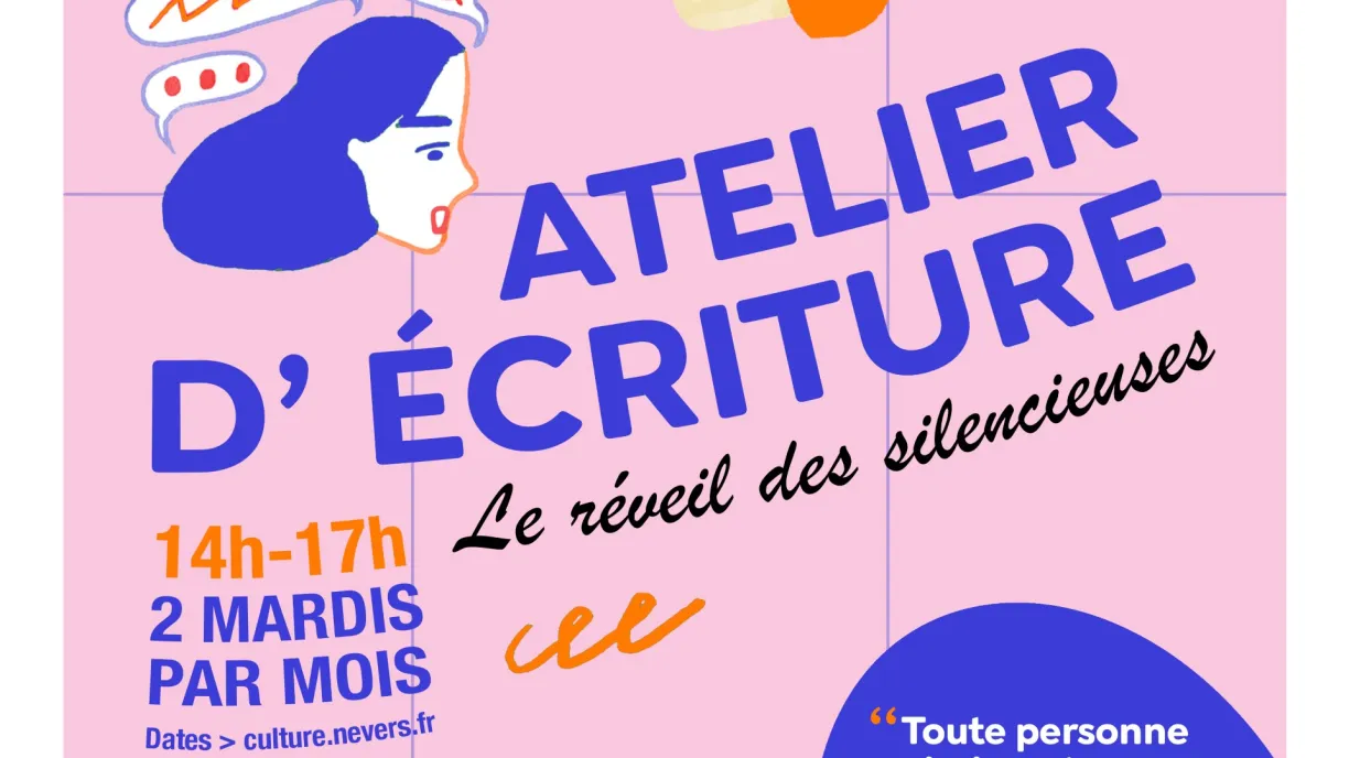 Affiche des ateliers d'écritures organisés par l'AFHED