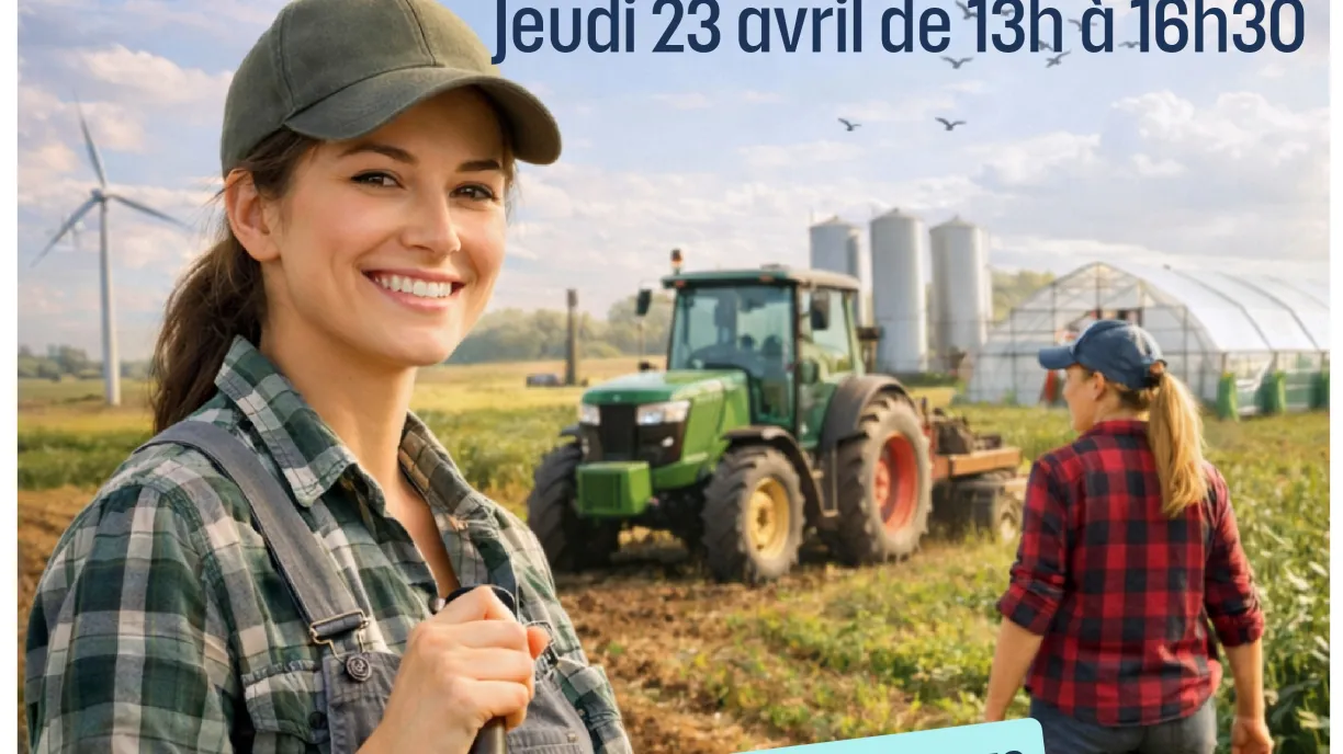Affiche emploi féminin dans le secteur agricole