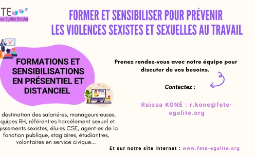 Formations et sensibilisations sur les VSST